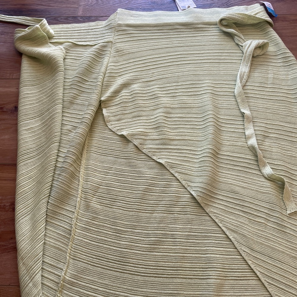 NWT Mango Lime Green Nudo Skirt - Picture 8 of 8